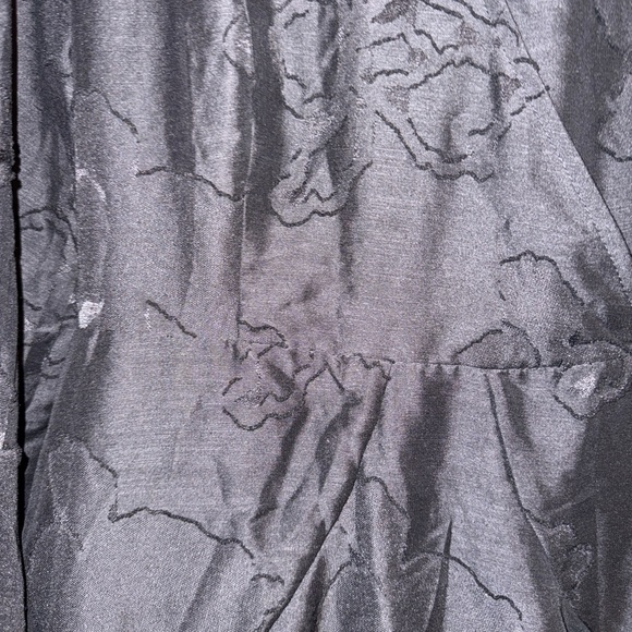 Black Textured Wrap Mini Dress NOLA Boutique Tiered Hem L - Picture 6 of 15